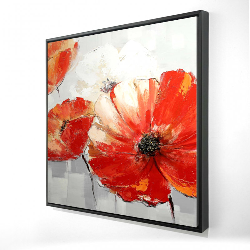 "Fleurs rouges abstraites"