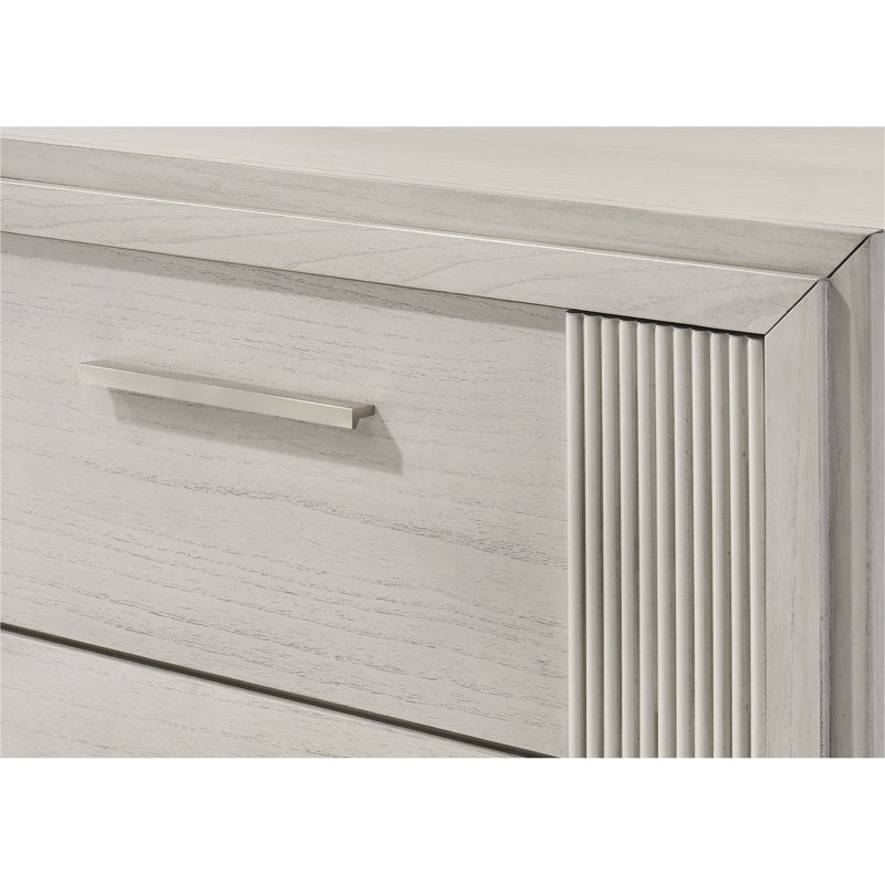 Grande commode contemporaine en bois à 4 tiroirs Contemporary Mist