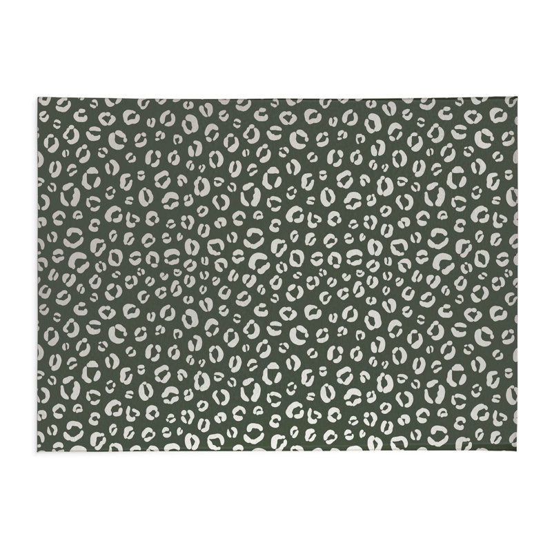 Tapis de bureau léger Leopard Play, L 3 pi x L 2 pi, Chimichurri