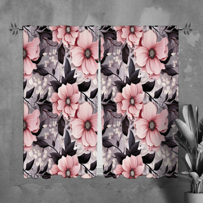 Rideaux à motif floral - 6103