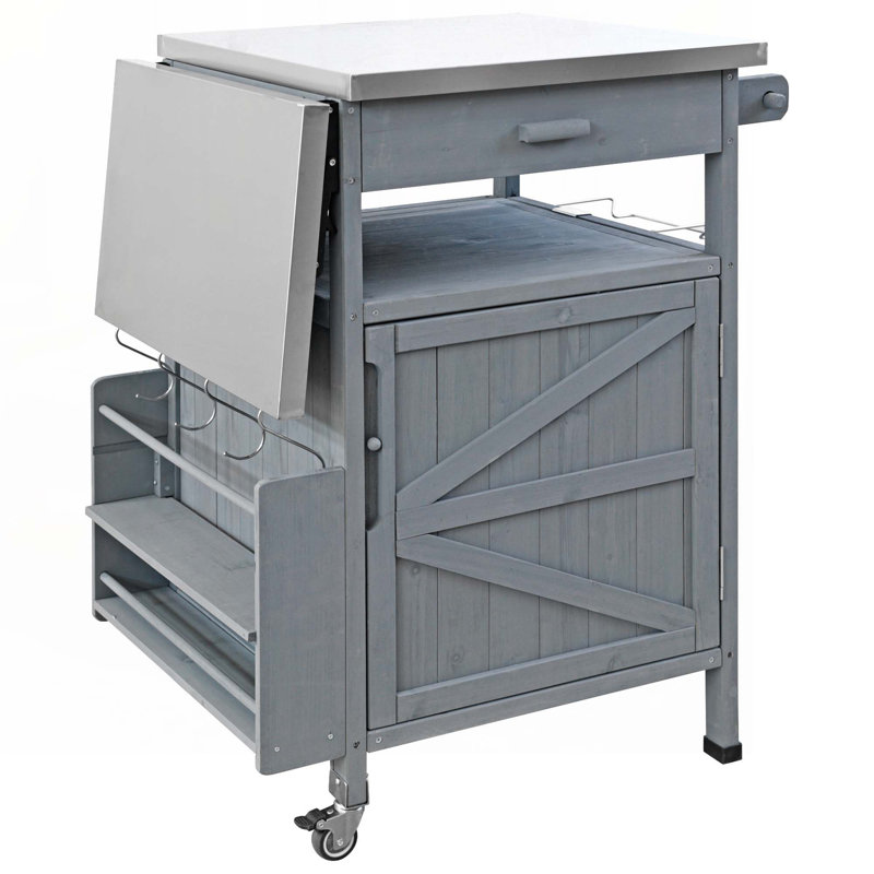 Table de rempotage d'extérieur 40,5 po Melisandre, Bleu gris
