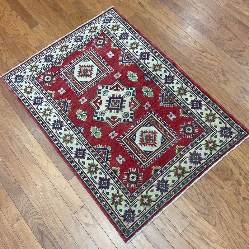  Tapis en laine fait à la main Kazak