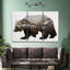 The Kodiak Brown Bear Wall Art Multi Piece Canvas Print-92828160