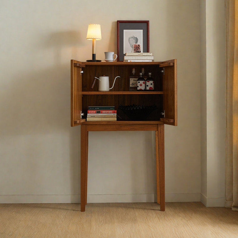 Armoire minimaliste à double porte de style nordique