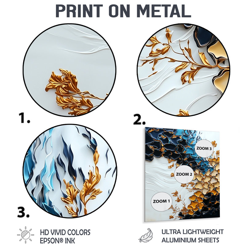 Bloom «Reality», impression sur métal moderne, H 20 po x l 12 po x P 0,84 po