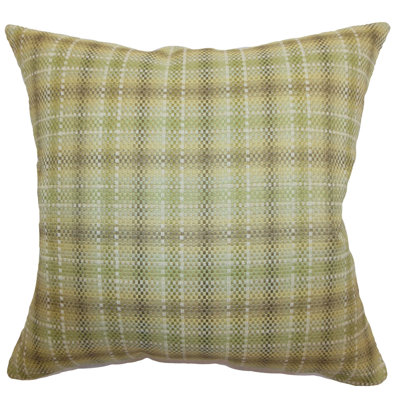 Plaid Cotton Reversible Throw Pillow
