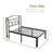 Abdalmalak 18" High Platform Bed Frame with USB & Type C Charging Station, No Box Spring, No Squeak-1239652374