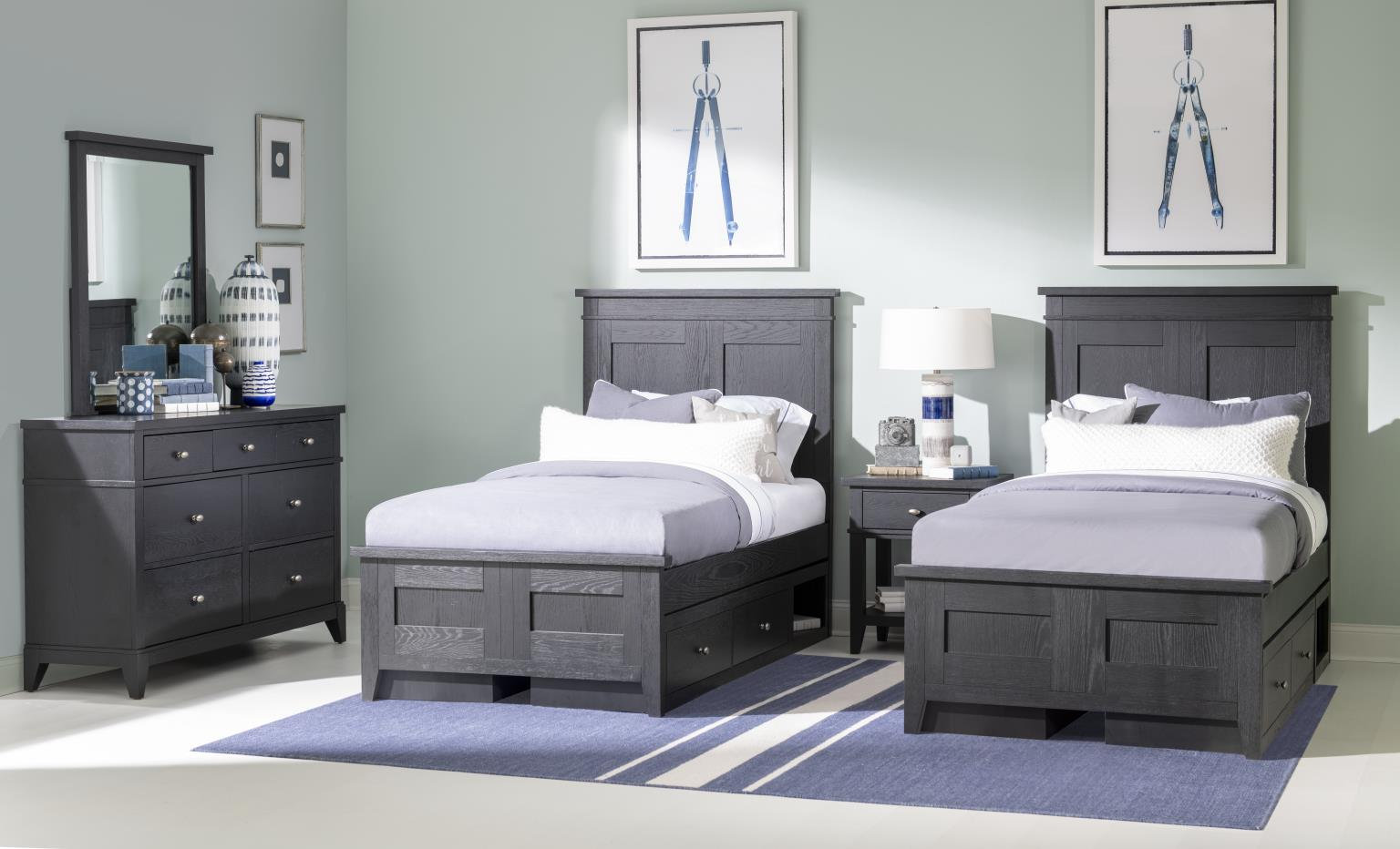 Today's Traditions Complete Panel Bed, Blacksmith, Twin