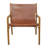 Eydi Wide Brown Leather Living Room Accent Chair with Armrests-2044198510