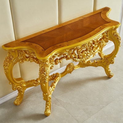 American-style vintage solid wood console table.