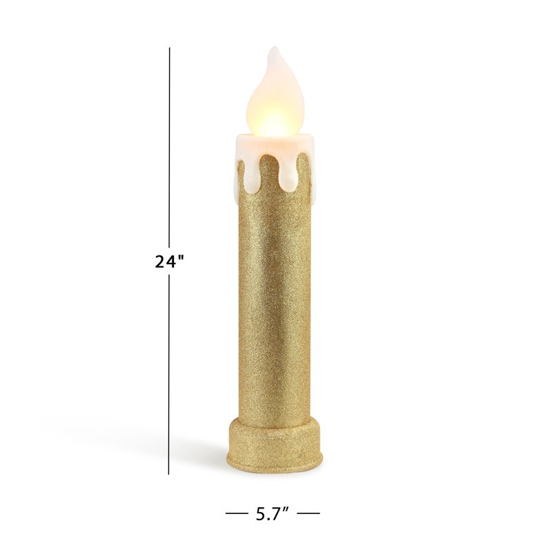 Bougies d'extérieur 24 po, Doré