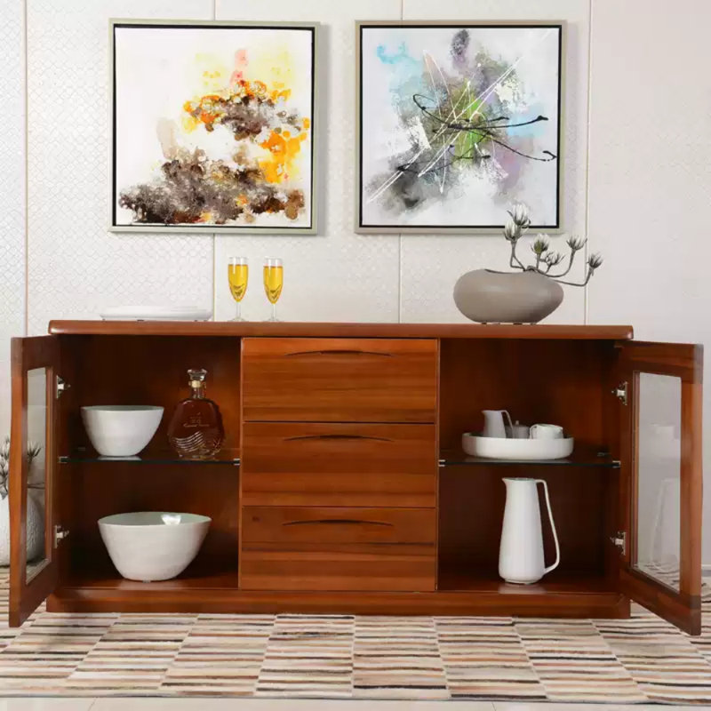 Floor-Standing type Solid Wood Sideboard