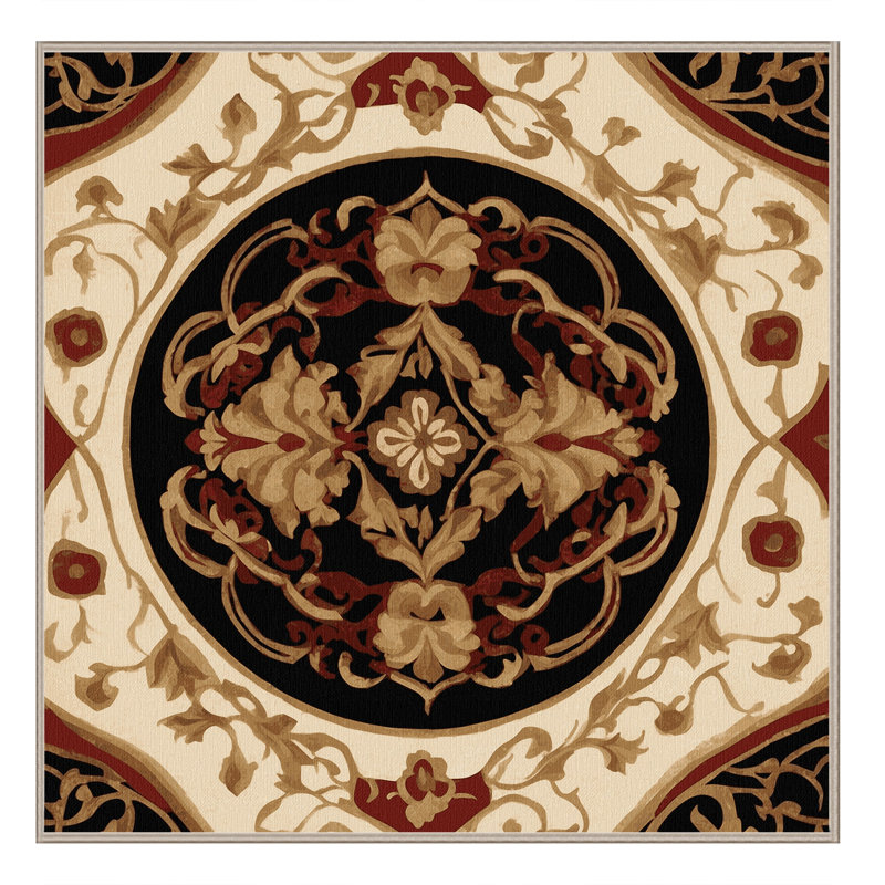 Baroque Bloom Rug, Square 8'