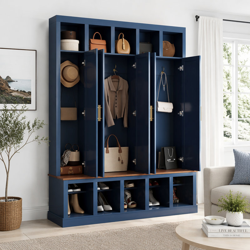 Armoire de rangement Farmhouse, Marine