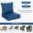 Wynee 24"W X 24"D Outdoor Cushions 6.5'' Deep Seating Cushion Set Indoor and Outdoor Seat / Back Cushion -1124802883