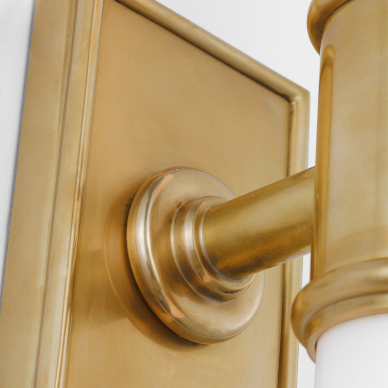 Owen 2 - Light LED Bath Sconce, Antique Burnished Brass