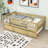 Wood Daybed with Twin Trundle and Guardrails-537538286-537538291