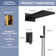 Rainier 22" Rainfall Complete Shower System with with Rainfall & Waterfall Spray, Handheld and Rough-in Valve Included