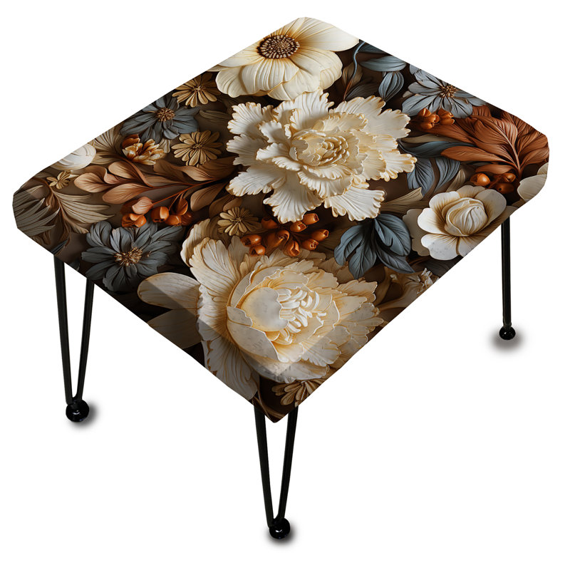 Repose-pieds Rustic Brocade Elegance