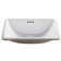 Elavo Ceramic Rectangular Undermount Bathroom Sink with Overflow