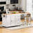 Extendable Kitchen Island With Dining Table, Storage, And Power Outlet, Perfect For Multi-Functional Kitchen Use And Entertaining.-1050007416