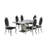 Hardnett Dellbrook White Marble Dining Set-115305039-115305038-115305025