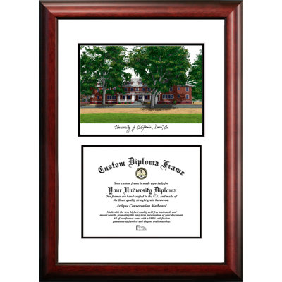 NCAA Brown Wood Picture Frame with Mat