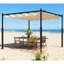 Pergola d'extérieur facile à installer, auvent rétractable avec fixation magnétique-125300072
