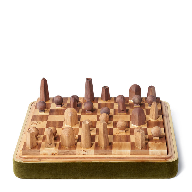 Jeu d'échecs en velours