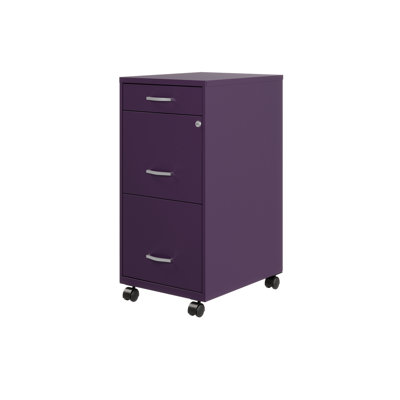 Margey 3-Drawer Mobile Vertical Filing Cabinet by Inbox Zero