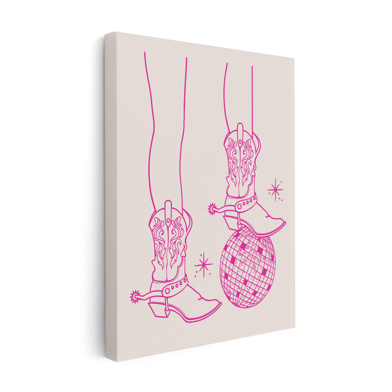 Bottes de cow-boy n ° 1, Unframed, Canvas, 24"H x 32"W
