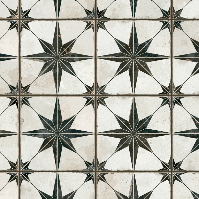 Kings 13" x 13" Ceramic Patterned Wall & Floor Tile