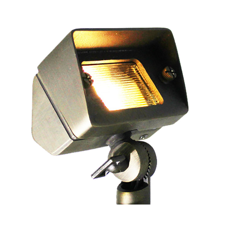 Brass Adjustable LED Directional Flood Light with Warm White Bulb