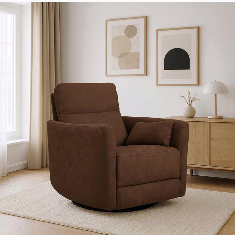 Microfibre manuelle pivotante avec fonction d'inclinaison, Chocolat