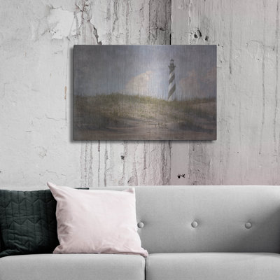 Cape Hatteras Lighthouse Vintage' by Rick Berk, Metal Wall Art