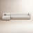 Brandt Velvet L-Shaped Sectional-122570807-122570808-87414845
