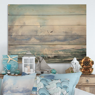 Paysage marin calme - Peinture marine calme - Peinture sur