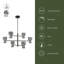 Sutton 36-in Black dimmable LED Chandelier-1946630253-1946630251