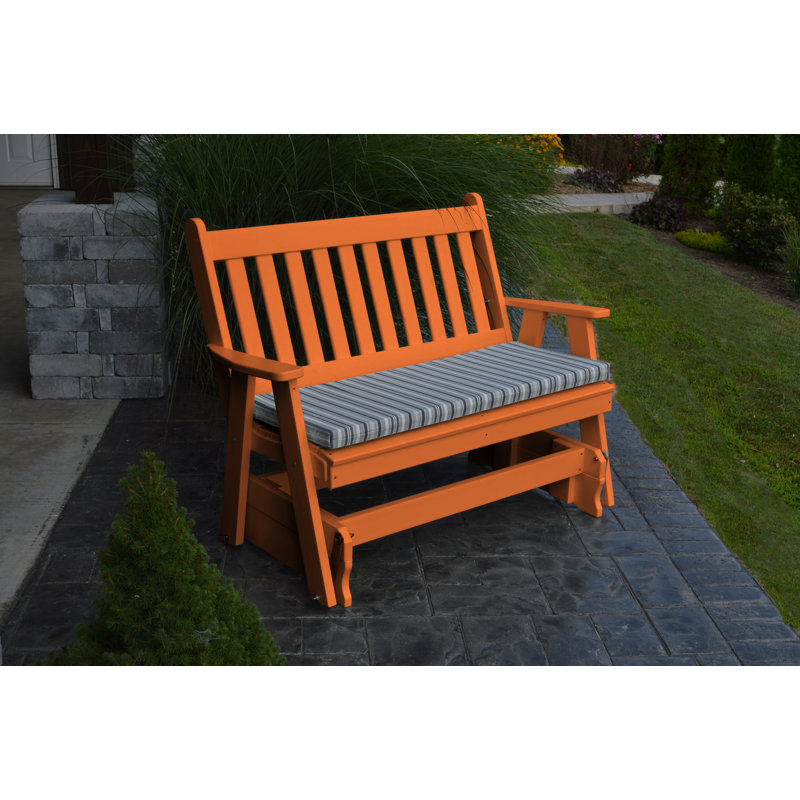 Banc Speth, H 41 po x l 62 po x P 27 po, Orange
