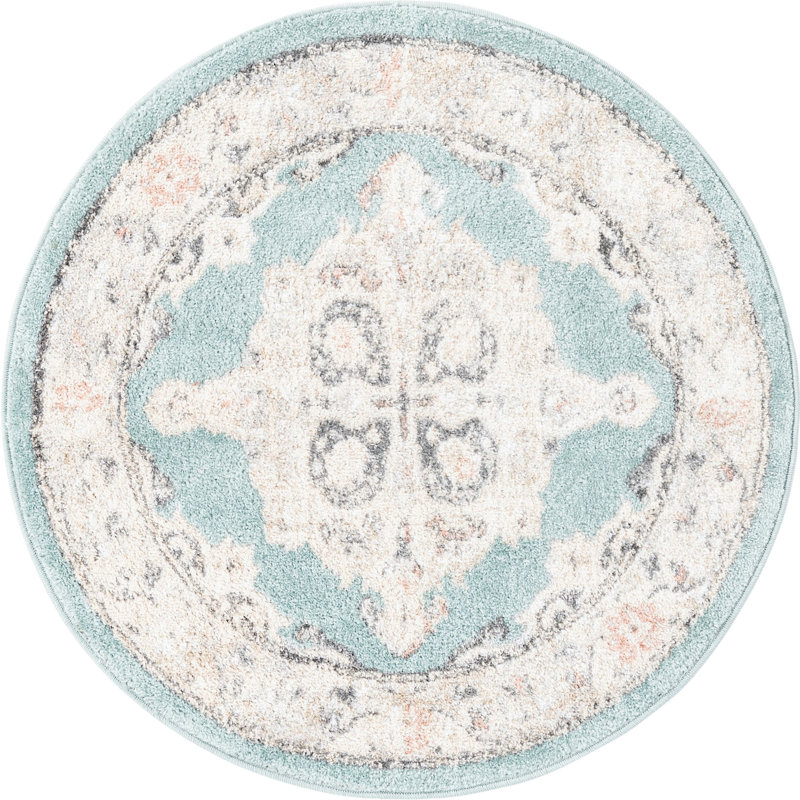 Makay Oriental Indoor Rug, Round 3'3"
