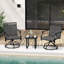 Ensemble de 4 chaises de patio pivotantes Lark Manor ™ avec structure en métal et tissu à séchage rapide