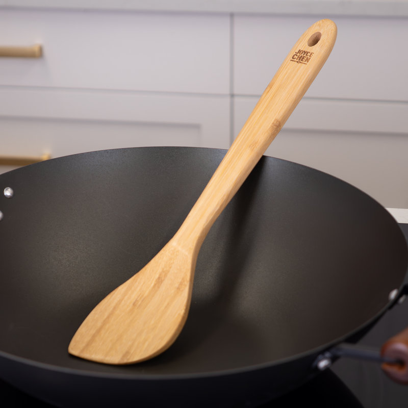 Joyce Chen Burnished Bamboo Wok Spatula, 15-inch
