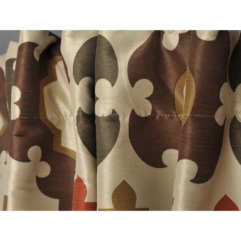 Collier Semi Sheer Curtain Single Panel, 50" W x 96" L, Quarry