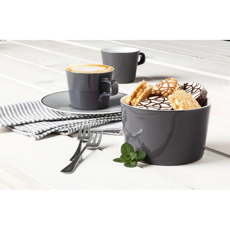 No Limits White Cappuccino Cup, Black