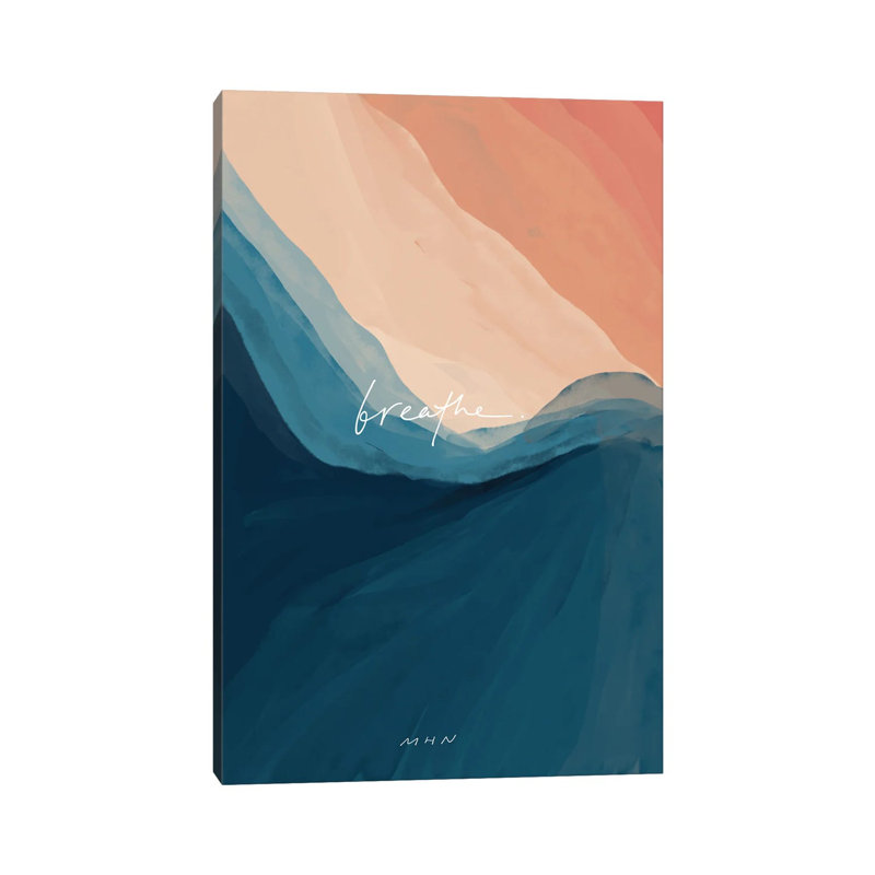 Breathe Classic by Morgan Harper Nichols - Wrapped Canvas Painting, 20.32 cm H x 30.48 cm W