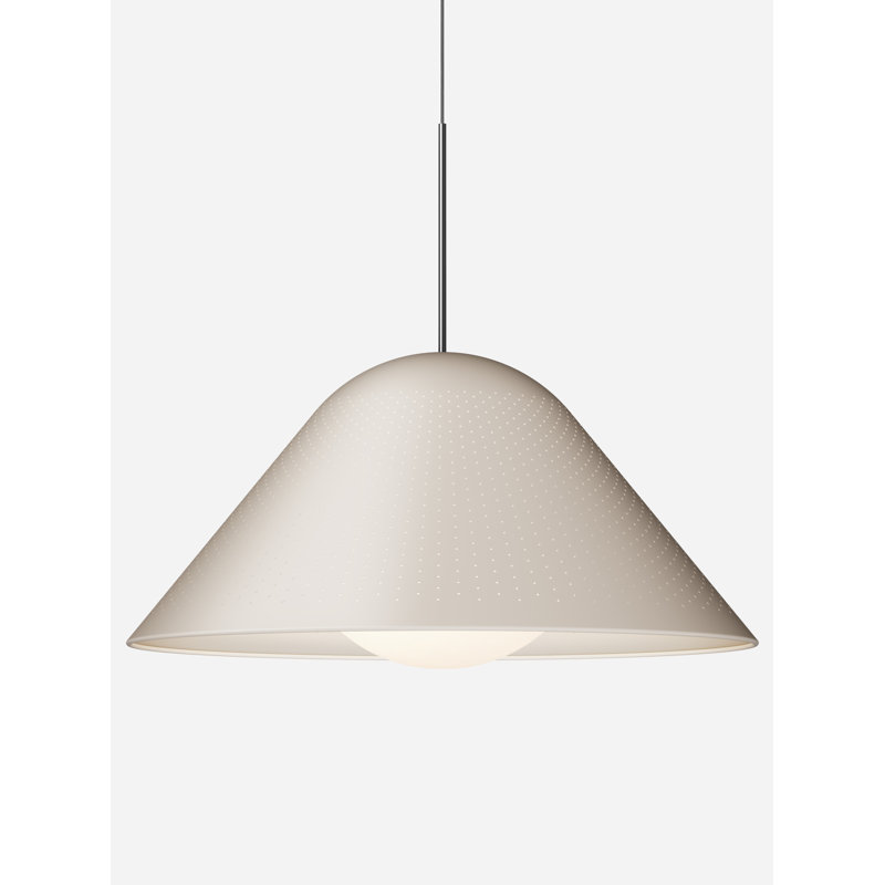 Bola Bell, 124.4" H x 30.7" W x 30.7" D, Sand, Chrome