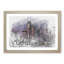 Dallas Texas Skyline at Dusk in Abstract - Picture Frame Graphic Art Print-55679790-55679791