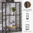 Zysk Metal Bar Cart