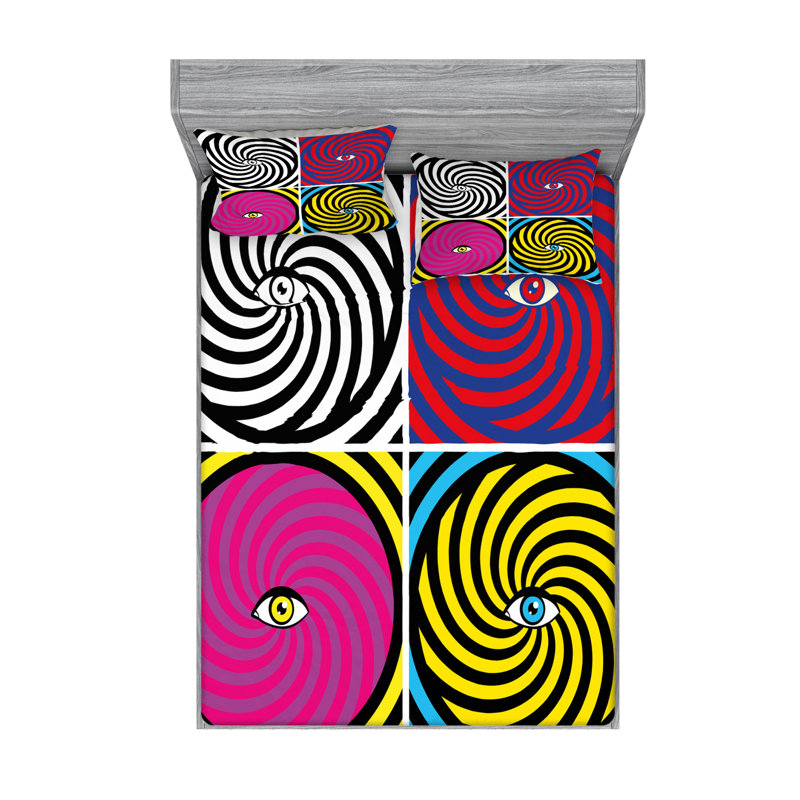 Microfiber Sheet Set, Queen Sheet Set with Fitted Sheet