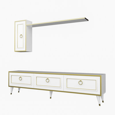 Uriah Unfinished TV Stand for TVs up to 75"